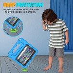 Kid-Friendly Tablet Case with Stand - Blue
