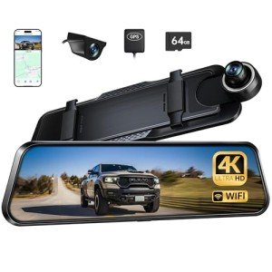 P10 Plus 4K WiFi Dual Dash Cam with GPS