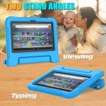 Kid-Friendly Tablet Case with Stand - Blue