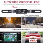 YIMU HD Night Vision License Plate Backup Camera
