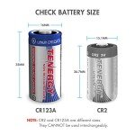 Tenergy 3V CR123A Lithium Batteries, 16-Pack