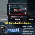 1080P FHD Dash Cam with 32GB Card & Night Vision