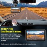 1080P FHD Dash Cam with 32GB Card & Night Vision