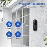 Novaquill 1080P Wireless Smart Video Doorbell Camera