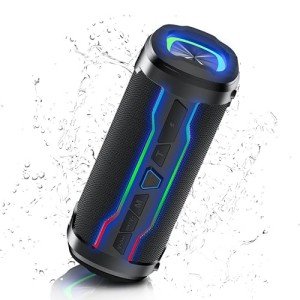 Portable Bluetooth Speaker with 20W Sound and Lights