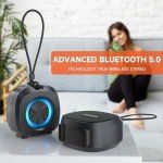Portable Waterproof Bluetooth Speaker with RGB Lights