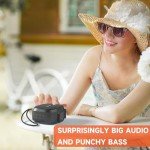 Portable Waterproof Bluetooth Speaker with RGB Lights