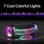 Portable Bluetooth Speaker with 20W Sound and Lights