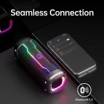 Portable Bluetooth Speaker with 20W Sound and Lights