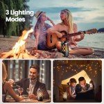 2 Pack Waterproof Bluetooth Speakers with LED Lights