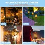 2 Pack Waterproof Bluetooth Speakers with LED Lights
