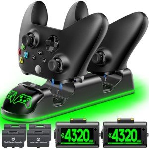 OIVO XSX Controller Charging Station with 2 Batteries