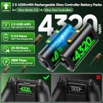 OIVO XSX Controller Charging Station with 2 Batteries