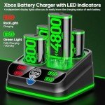 Rysker Rechargeable Battery Pack Charger for Xbox
