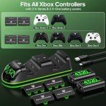 OIVO XSX Controller Charging Station with 2 Batteries