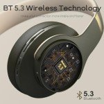 DOQAUS Wireless Over-Ear Bluetooth Headphones with Mic