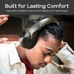 DOQAUS Wireless Over-Ear Bluetooth Headphones with Mic