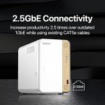 QNAP TS-262 2-Bay NAS with 12TB Storage