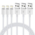 Apple MFi Certified 3FT Lightning Charger Cable (3-Pack)