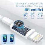 Apple MFi Certified 3FT Lightning Charger Cable (3-Pack)