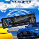 Single Din Bluetooth Car Stereo Receiver with USB