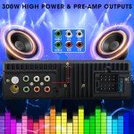 Single Din Bluetooth Car Stereo Receiver with USB