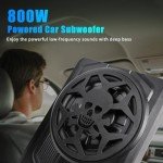 10" 800W Slim Under Seat Car Subwoofer with Lighting