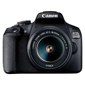 Canon EOS 2000D DSLR Camera and 18-55mm Lens