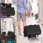 Trunab Rolling DJ Cable Bag with Padded Bottom