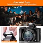 64MP 5K Camera with 5X Zoom & Touchscreen