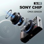 56MP 4K Video Vlogging Camera with 18X Zoom