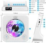 Gueray Bluetooth Portable CD Player with FM Radio