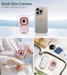 72MP 2.5K Kids Vintage Digital Camera - Pink