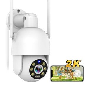 360° PTZ Outdoor Security Camera with Night Vision
