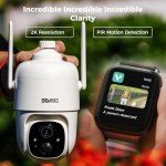 SOVMIKU 2CQ1 AI 2K Wireless Solar Security Camera