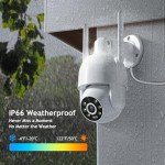 360° PTZ Outdoor Security Camera with Night Vision