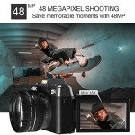 2024 4K 56MP NIKICAM Vlogging Camera with Flip Screen