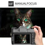 2024 4K 56MP NIKICAM Vlogging Camera with Flip Screen