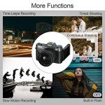2024 4K 56MP NIKICAM Vlogging Camera with Flip Screen