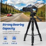 Lightweight 75 Inch Tripod for Cameras and Phones
