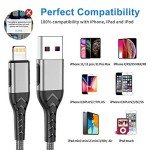 Durcord MFi Certified 10FT iPhone Charger Cable 3-Pack