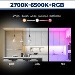 E12 Smart LED Bulbs, WiFi, Alexa/Google Compatible, 4-Pack