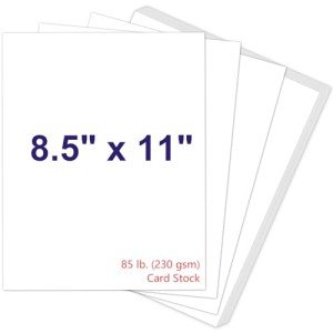 Heavyweight White Cardstock Paper - 30 Sheets