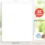 Heavyweight White Cardstock Paper - 30 Sheets