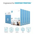 HP Office Paper 8.5 x 11, 20 lb, 2500 Sheets