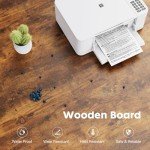 DUMOS 3-Drawer Rolling File Cabinet - Rustic Brown