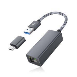 RUXELY USB 3.0 Gigabit Ethernet Adapter with USB-C