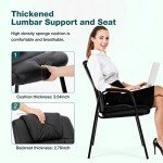 OLIXIS Set of 4 Leather Reception Chairs