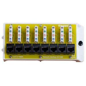 Legrand OnQ Cat 6 Network Module with 8 Ports