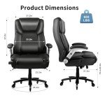 Ergonomic Big & Tall Executive Office Chair, 600lbs